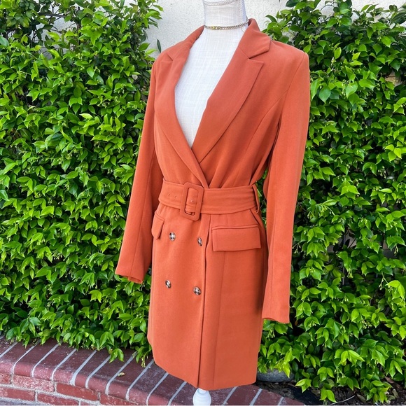 House of Harlow 1960 Jackets & Blazers - House of Harlow Blazer Dress NWT 1960 Ginger Double Breasted Belted Jacket Small